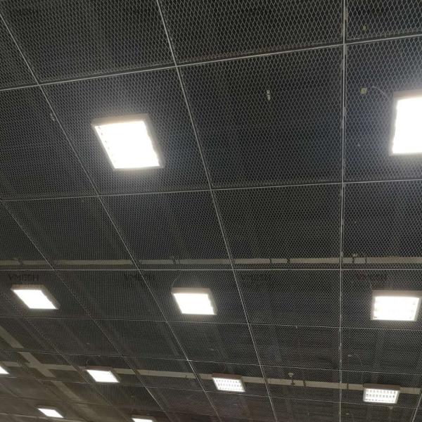 Decorative Aluminum 0.5mm Architectural Expanded Metal Mesh Diamond Ceiling Panel