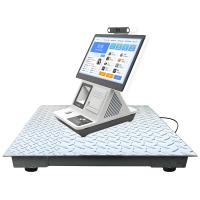 Customized Support 15.6inch Smart Ground Scale Platform with IoT LCD Display Touch Screen and Thermal Printing Receipt Label
