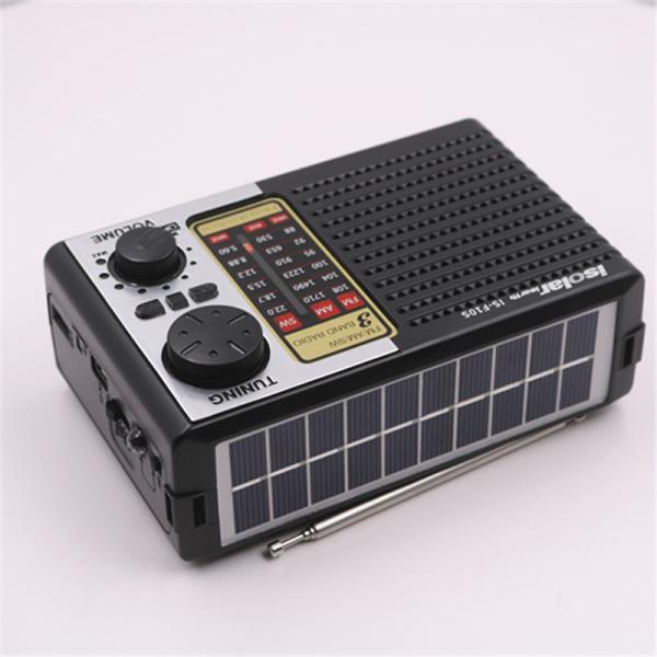 Home Fm Am Sw Solar Powered Portable Radio 2W With Speaker And LED Light