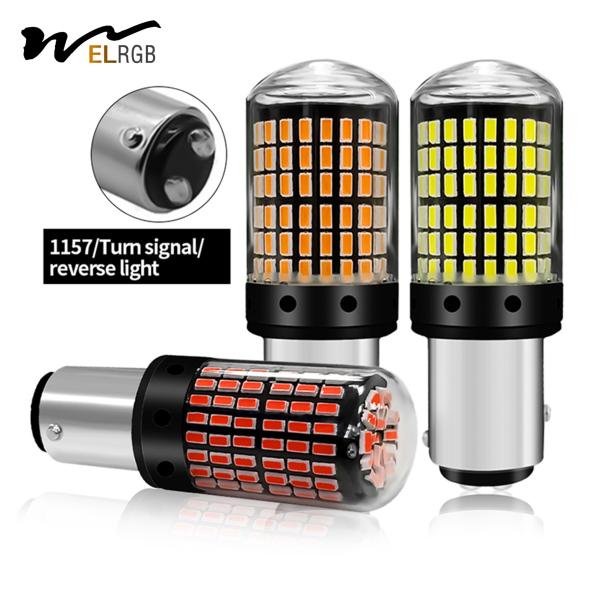 T20 144smd Car Led Bulb 1156 1157 7440 7443 Luz Branca Amarelo Luz Vermelha Luz de Viração Luz de Sinalização de Direção Luz de Freio Reverso Bul