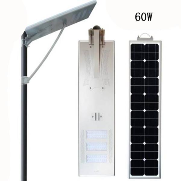 60w 18v Solar Panel Light Street Light with Light Post Available Solar Powered Road Lights
