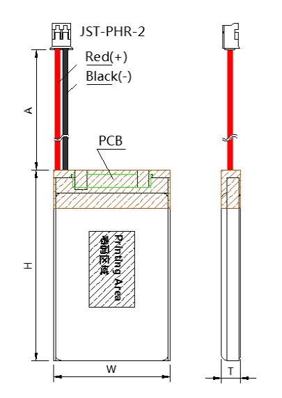 Перезаряжаемая ли-полимерная батарея 3.7V 1200mAh 503759 Полилитийная батарея для проигрывателя советов