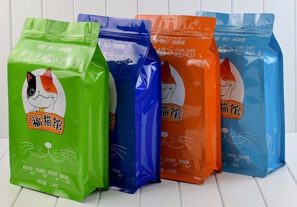 Saco vívido do empacotamento de alimento para cães do efeito da impressão, alimentação do gato que treina sacos Resealable do alimento