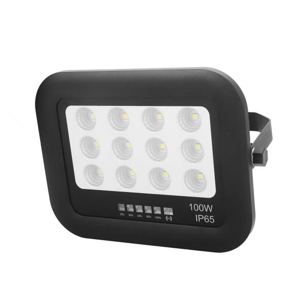 Outdoor Garden Ip65 ABS Tempered Glass Solar Lamp Floodlight  100w Led Solar Flood Light