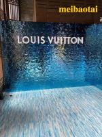Étalage carré de taille de miroir d'eau de plaque d'acier inoxydable faite sur commande de vague décoratif
