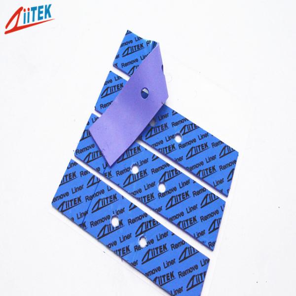 низкой цены фабрики 1mmT зазор восходящего потока теплого воздуха силикона 2W тонкой Китая фиолетовый прокладывает высококачественный мягкий термальный лист силикона для LCD