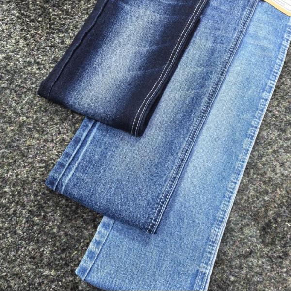 8 7.5SB*10/40D Tejido vaquero elástico de algodón y spandex azul oscuro de 11.3oz JSD3029