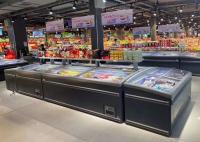 Supermarket Glass Door Chest Deep Freezer Food Display Merchandise Refrigerator 1040L