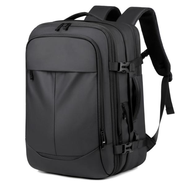 Customizable Logo Stylish Black Anti-Theft Waterproof Lightweight Laptop Backpack with USB Solar Panel Capacity 20-39 Litre