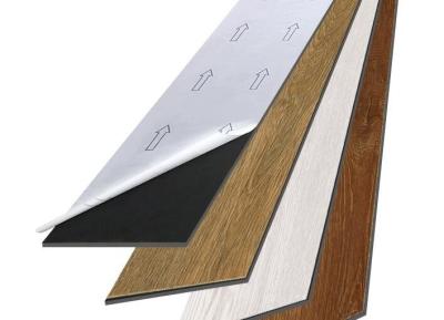 Wear Resistant 2.0mm PVC Self Adhesive LVT Flooring With Gule