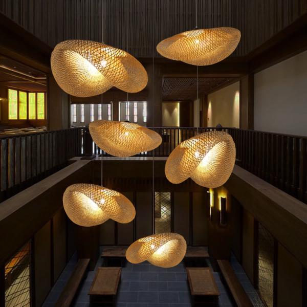 Woven pendant light For Bedroom Kitchen Dining room Lighting Fixtures (WH-WP-05)