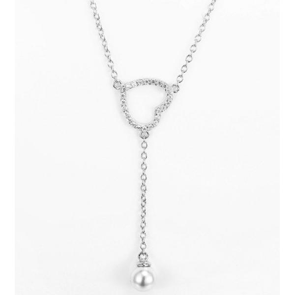 88mm 925 Sterling Silver Necklaces Heart Shaped 5mm