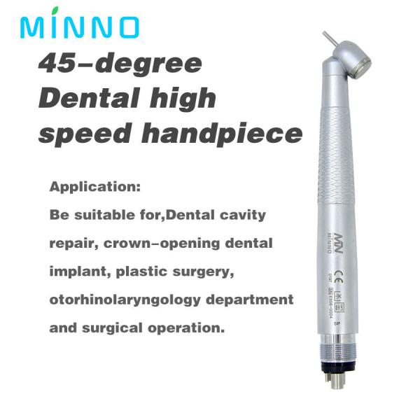 0.3Mpa 45 graus Dental Handpiece Alumínio Alloy Alta Velocidade Dental Drill