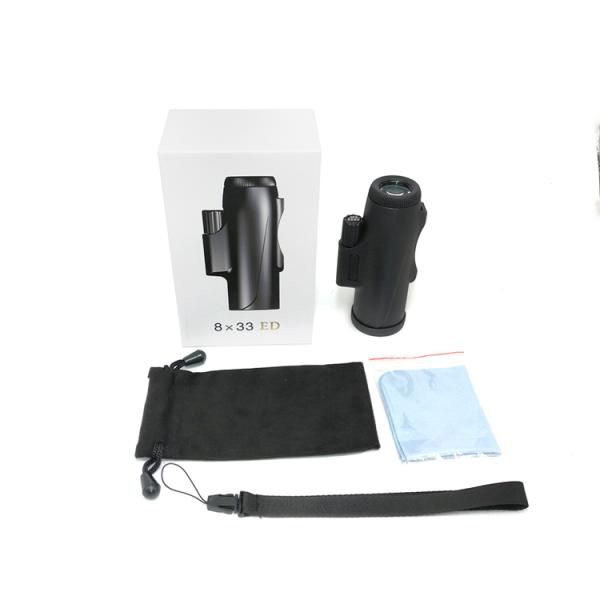 Mini 8x33 Pocket Monocular Telescope Ed Lens Waterproof Long Eye Relief
