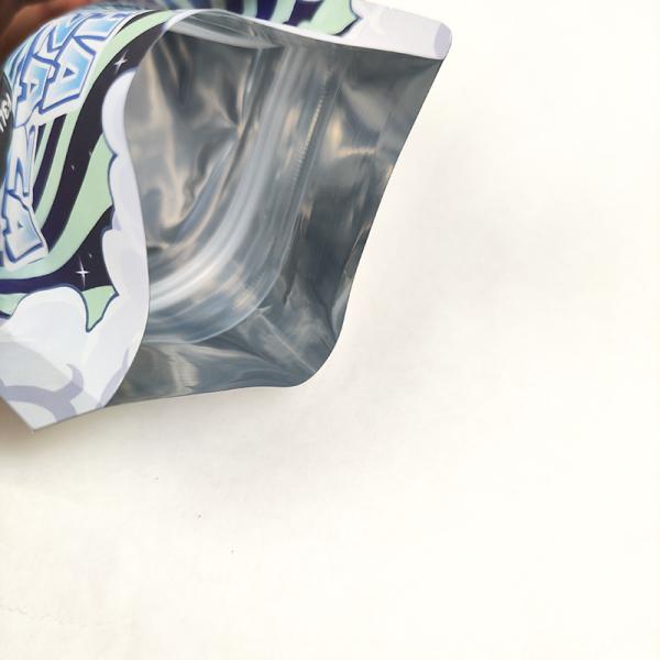 Logotipo personalizado hierba Stand Up Bolsas bolsas de impresión de colores con cremallera 3.5g 7g 14g 28g