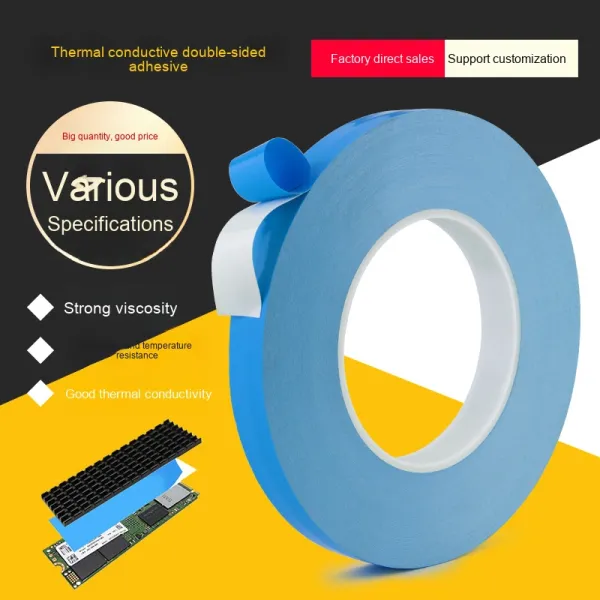 Double-Sided Tape LED Panel Light Insulation Thermal Conductive Blue Film Manufactured Paper Strong Adhesive Heat-Resistant