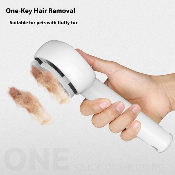 2025 Eco-Friendly Safe Easy Use Plastic ABS Pet Brushes UV-Light Steam Spray Comb for Cats Dogs Battery-Powered Shampoo Grooming