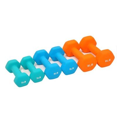 Senhoras 5kg do peso do neopreno da aptidão do hexágono