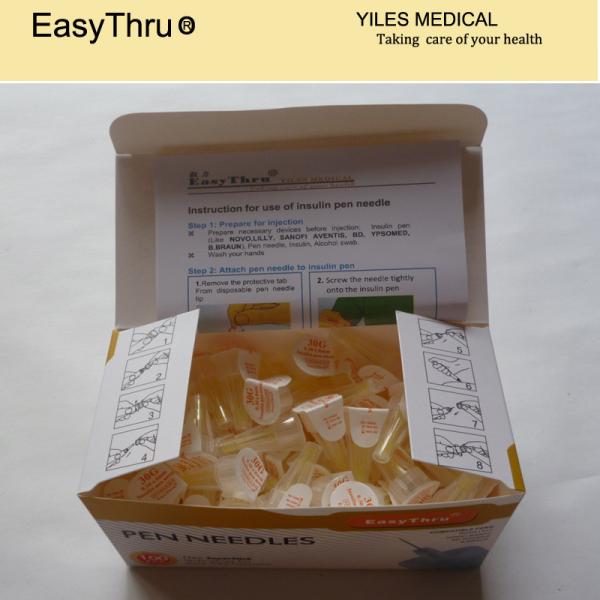 Желтая одноразовая безболезненная инсулиновая ручка, 30Gx8MM Иглы для инъекционных ручек