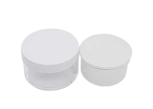 Transparent Replaceable Acrylic Cream Jar Refilled With Aluminum Seal 50g 100g 200g