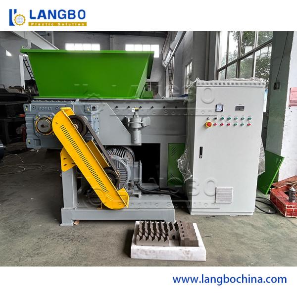 Plastic Pipe Shredder Machine Replaceable Blade System For Profile Recycling