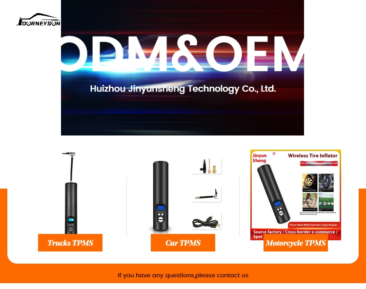 Multifunctional Portable Car Air Pump Inflator Smart Wireless Rechargeable with Temperature Sensor