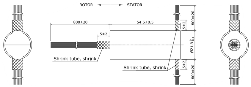 Compact Customized Capsule Slip Rings For Robotics / Mechanical