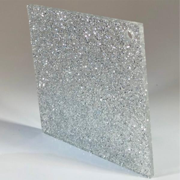 Ornament Door 20mm Gold 1.2g/Cm3 Glitter Acrylic Sheet