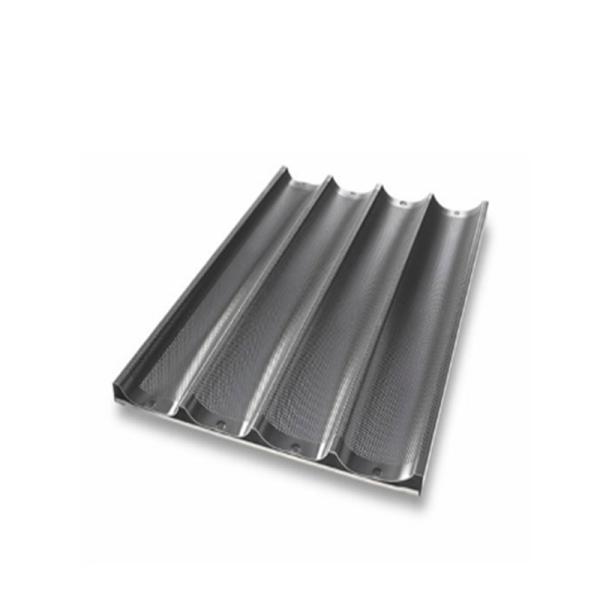 RK Bakeware China Foodservice NSF Оптовая продажа 12-канального багетного лотка с антипригарным покрытием 1200X800