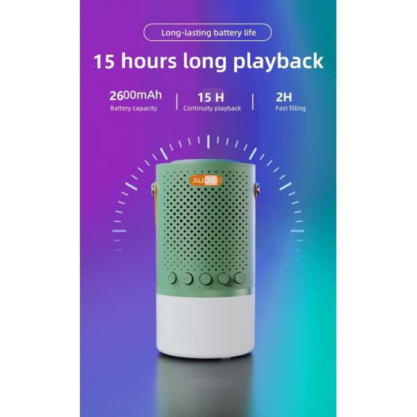 10W Portable Bluetooth Speaker IPX5 Waterproof Wireless Speaker With 2600mAh Battery