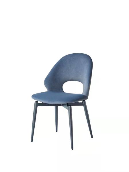 Refined  Velvet Fabric Dining Room Chairs  Luxurious Comfortable