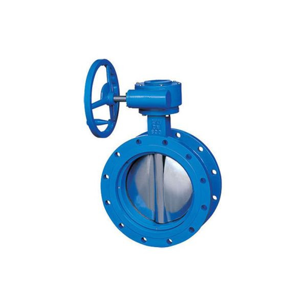 2in-48in Large Caliber WCB SS304/316 Flange Hard Seal Double Flange Concentric butterfly Valve with Gearbox  Standard