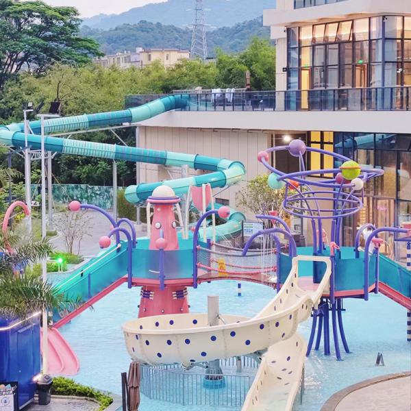 Customized Adults Water Park Fiberglass Slide Large-Scale Amusement Park Adult Sports Equipment