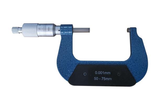50-75mmx0.001mm Micrómetro externo con pulgar de ratón para una aplicación precisa