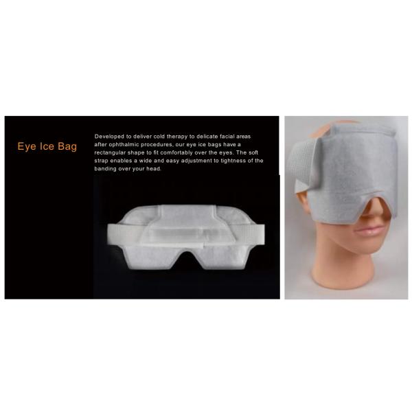 Устранимая медицинская белизна сумки льда глаза с нормальным размером для деятельности глаза