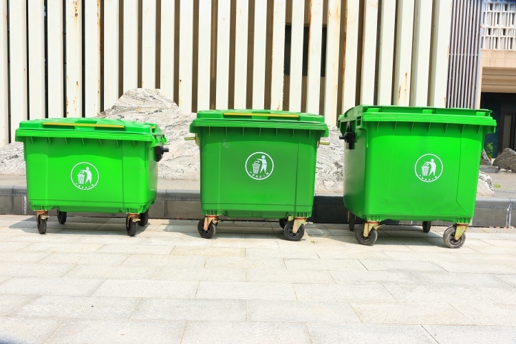660 Liter Large‑Capacity Refuse Wheelie Bin Durable Plastic Waste Container for Outdoor Waste Collection & Waste Disposal