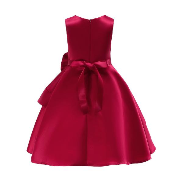 Wine Red/Pink Floor Length Girl Dress e Girl Girls Unicorn Niños Roupas Infantis Menina Elsa Vampirina Jurken Dress Niña