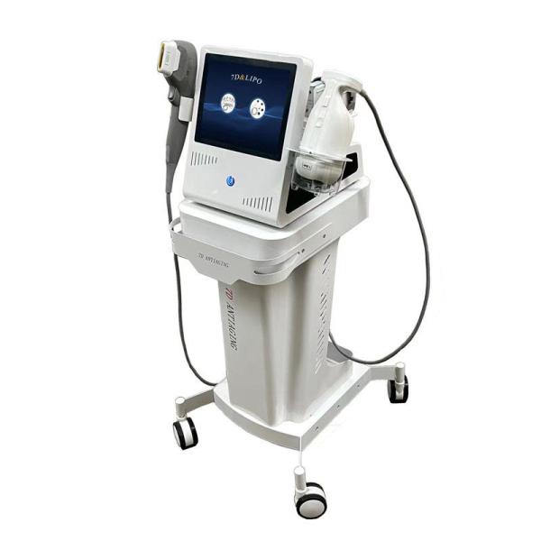 SMAS que levanta a máquina 2 do emagrecimento de HIFU em 1 dispositivo focalizado Liposonix do ultrassom 7D