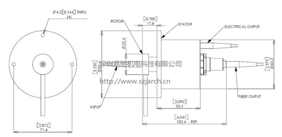 12 кольцо выскальзывания цепей 1650nm 2000RPM Electro оптически