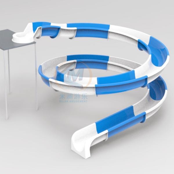 Customized Color and Size Water Slide Individual Fiberglass Pool Slide