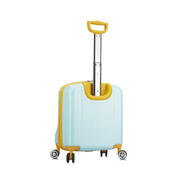 Waterproof ABS PC Kids Luggage Single Pull Rod Cartoon Trolley Suitcase for Travel Hard Shell Sets