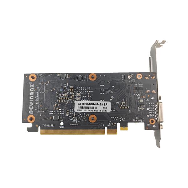 Jeux GeForce GT 1030 4GB DDR4 64 bits HD DVI Sortie prise en charge DirectX 12 GPU à profil bas