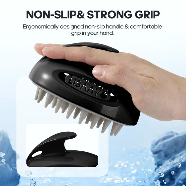 Pet Hair Wash Massager ABS+TPR Scalp Exfoliating Shampoo Brush