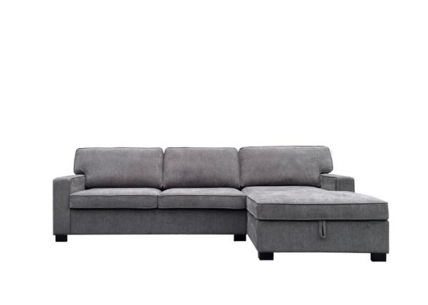 Charcoal Multi Purpose Sofa Bed Modern Fabric Sofa Bed With Spring Mattress