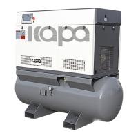 O laser que corta 4In1 11kw 15hp integrou o compressor de ar do parafuso de 16 barras