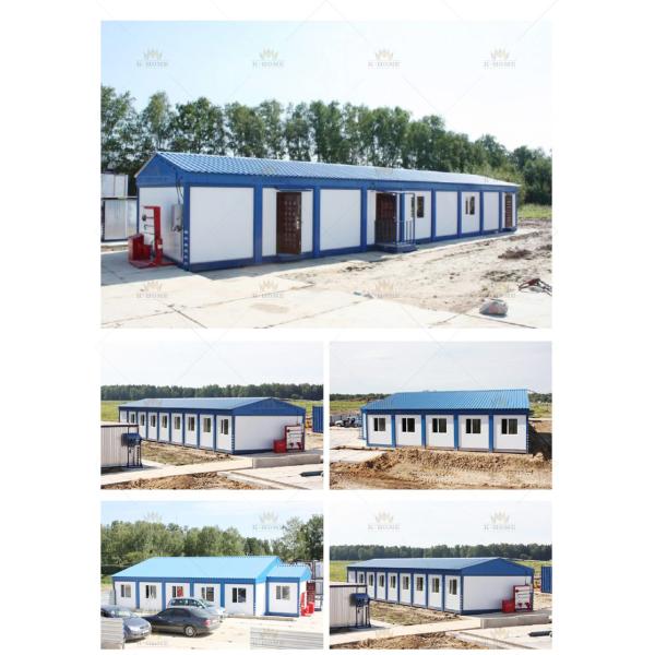 Low Cost Steel Structure Prefab Sandwich Panel House Construction Site Dormitory For Workers