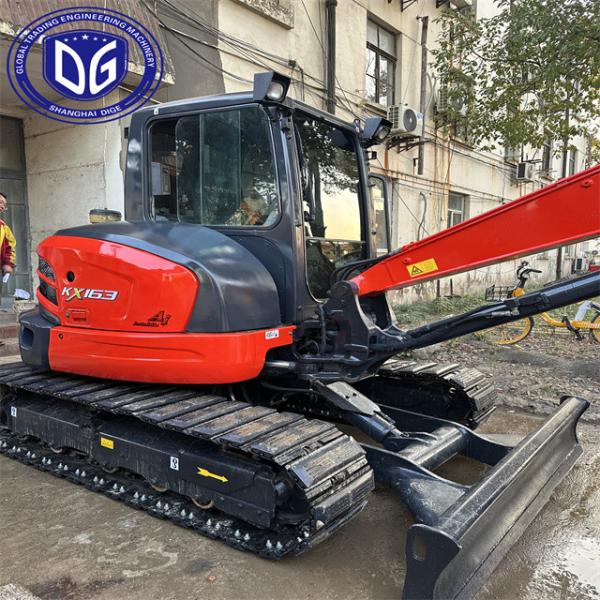 6 тонн KX163 Использованный экскаватор Kubota Гидравлический экскаватор