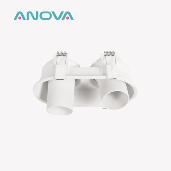 Customizable Anti-Glare GU10 Recessed Spotlight Frame Designed For Commercial Spaces