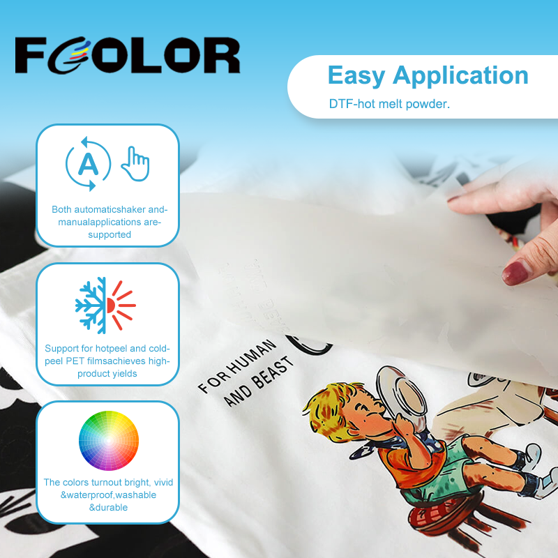 80-200um Black DTF Hot Melt Adhesive Powder for Heat Transfer Printing