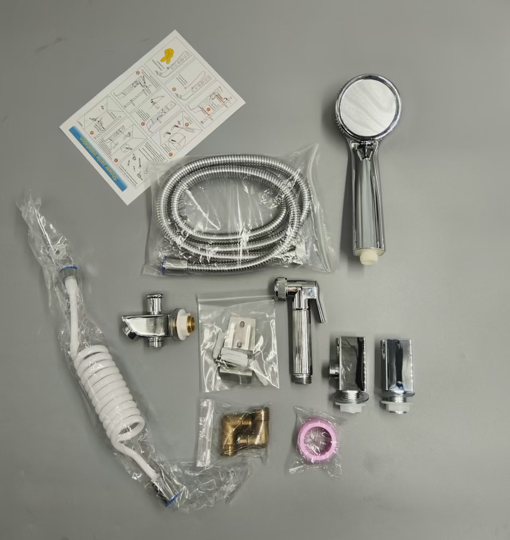 Modern Stainless Steel Luxury Bathroom Shower Panel 6-Spray Rain Shower with LED light & digital screen